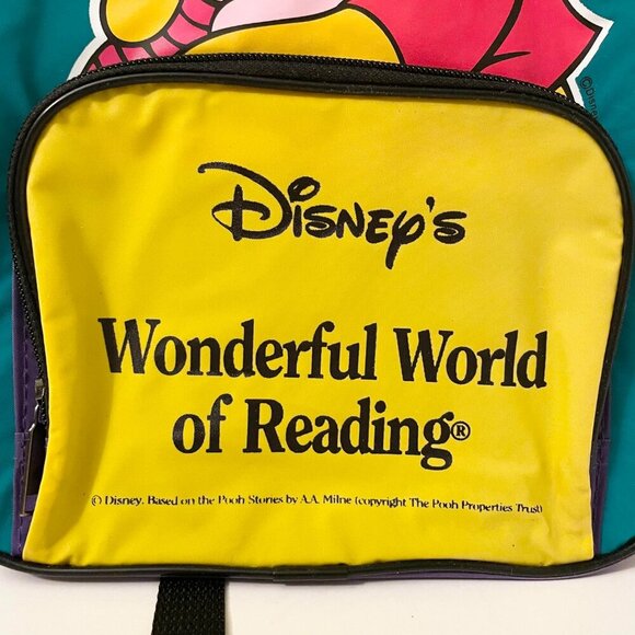 Vintage Disneys Wonderful World of Reading Winnie The Pooh Kids Backpack - Picture 2 of 16